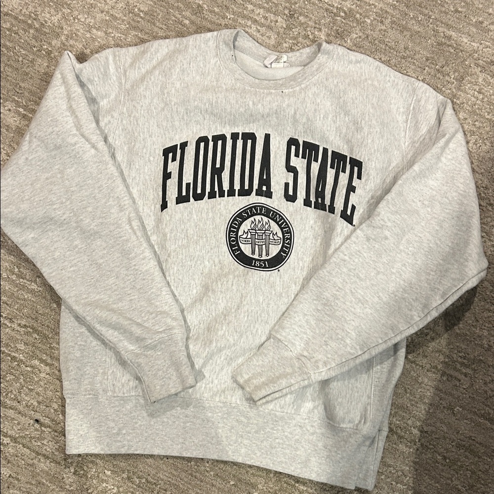 Gray Florida State University Men's Sweater